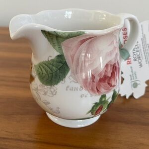 ROYAL WORCESTER Royal Horticultural Society Roses Creamer Cottagecore Tea Party